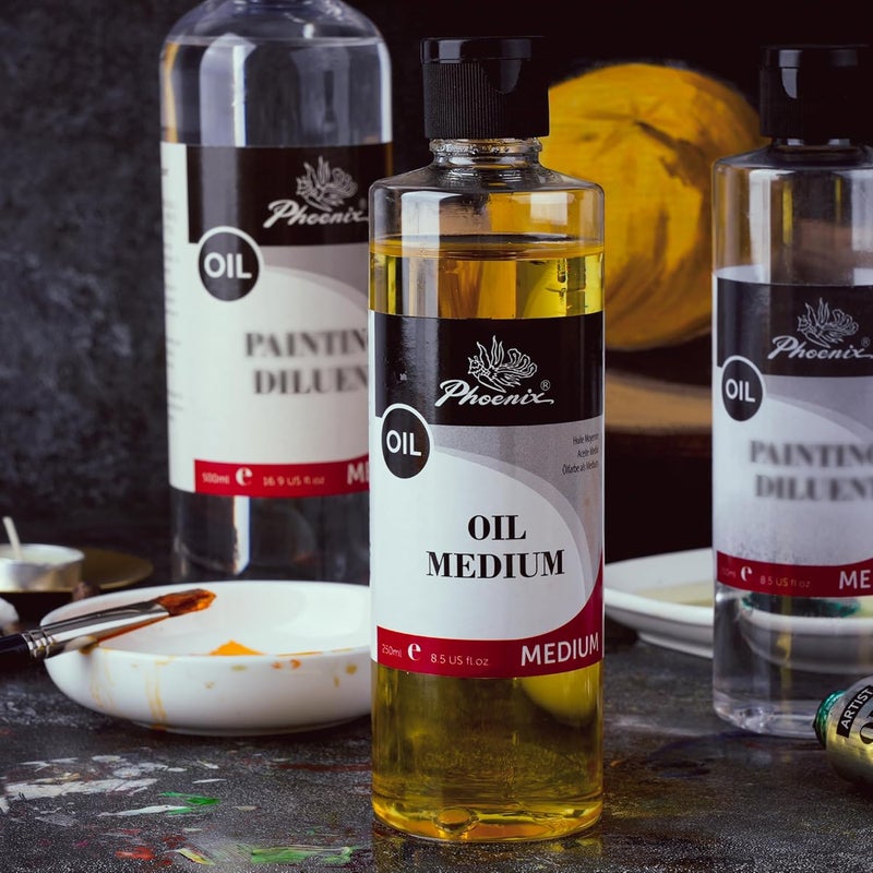 Phoenix Refined Linseed Oil - 8.5 Fl Oz./ 250ml Oil Medium for Painting, Paint Thinner for Oil Based Paints - Image 5